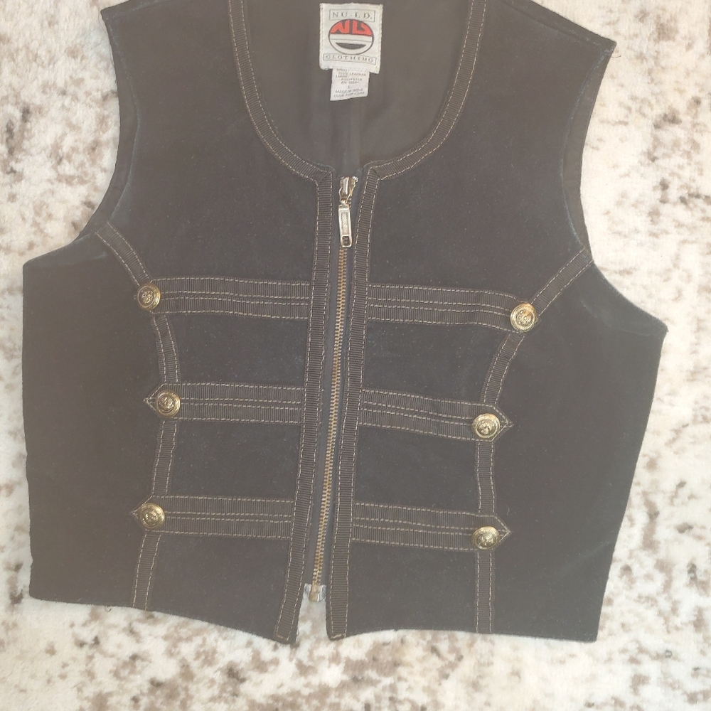 Vintage NU i.d. clothing army vest
